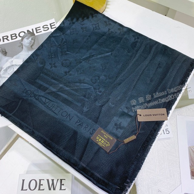 Louis Vuitton圍巾 路易威登真絲羊毛女士圍巾 LV2021最新限量幻彩披肩  mmj1367